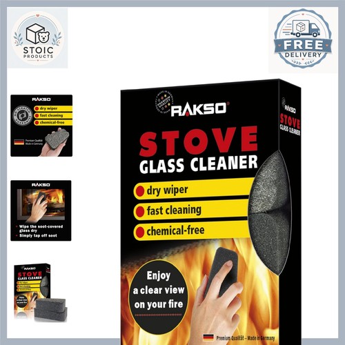 Black stove glass - black,