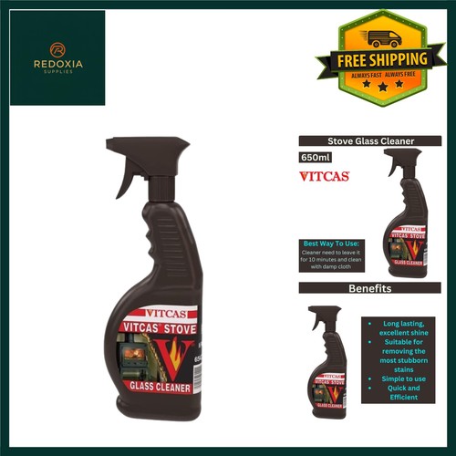 Powerful stove glass cleaner - powerful,