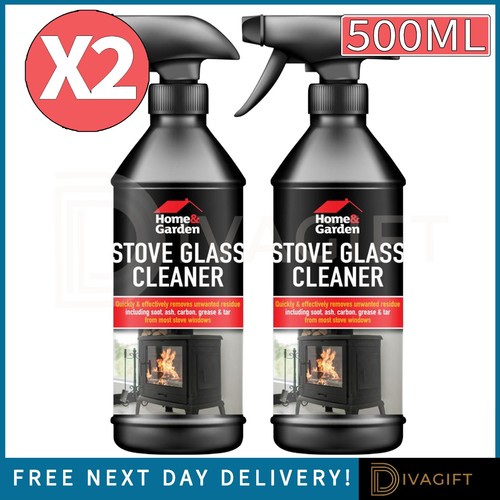 Stove glass cleaner spray - glass,
