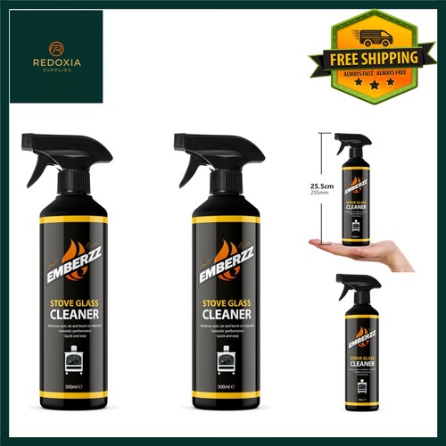 Powerful stove glass cleaner - stove,